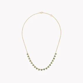 The Petite Lena Green Sapphire Necklace