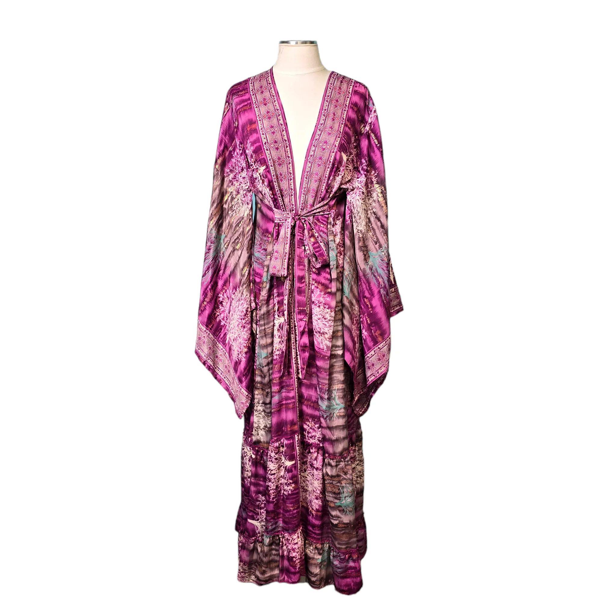 The Purple Tree of Life Kimono Collection