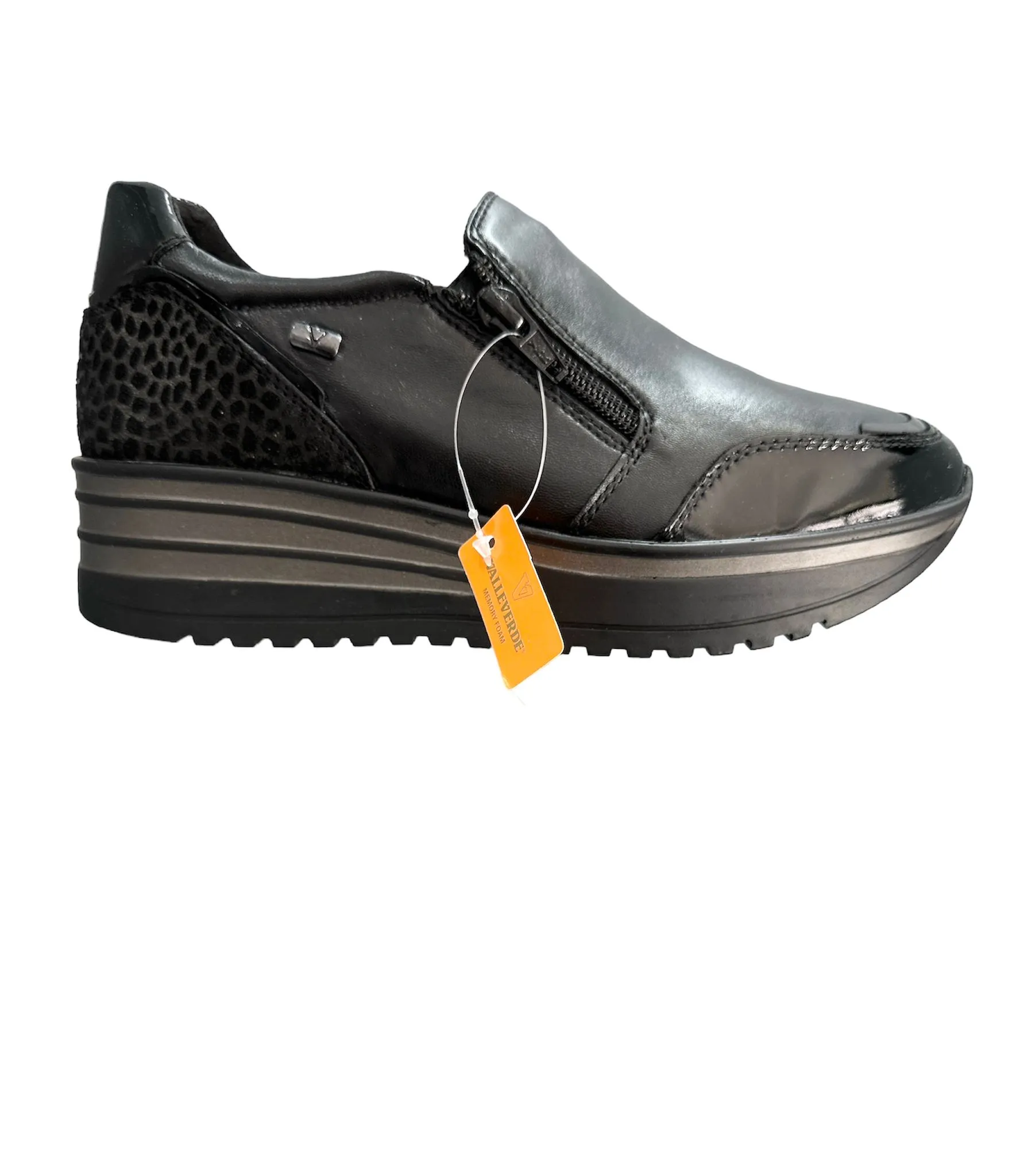 Valleverde Sneaker Donna vitello nero 36260A