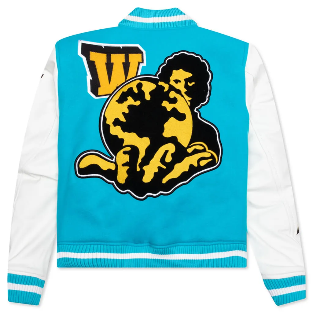 Vars World Leather Jacket - Turquoise