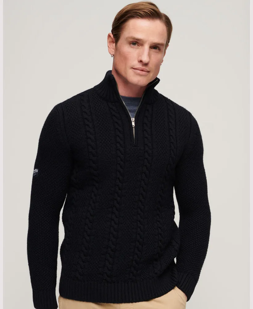 Vintage Jacob Henley Jumper | Eclipse Navy