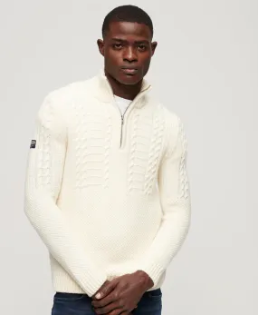 Vintage Jacob Henley Jumper | Winter White