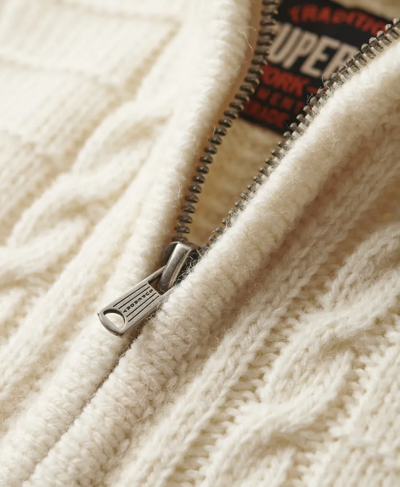 Vintage Jacob Henley Jumper | Winter White