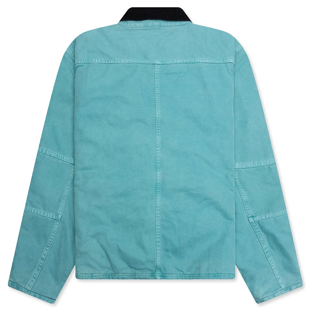 Washed Canvas Shop Jacket - Teal