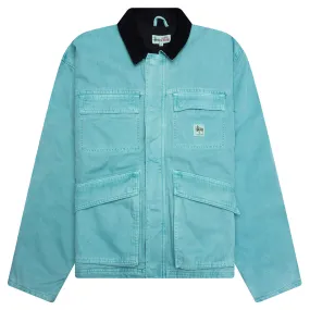 Washed Canvas Shop Jacket - Teal