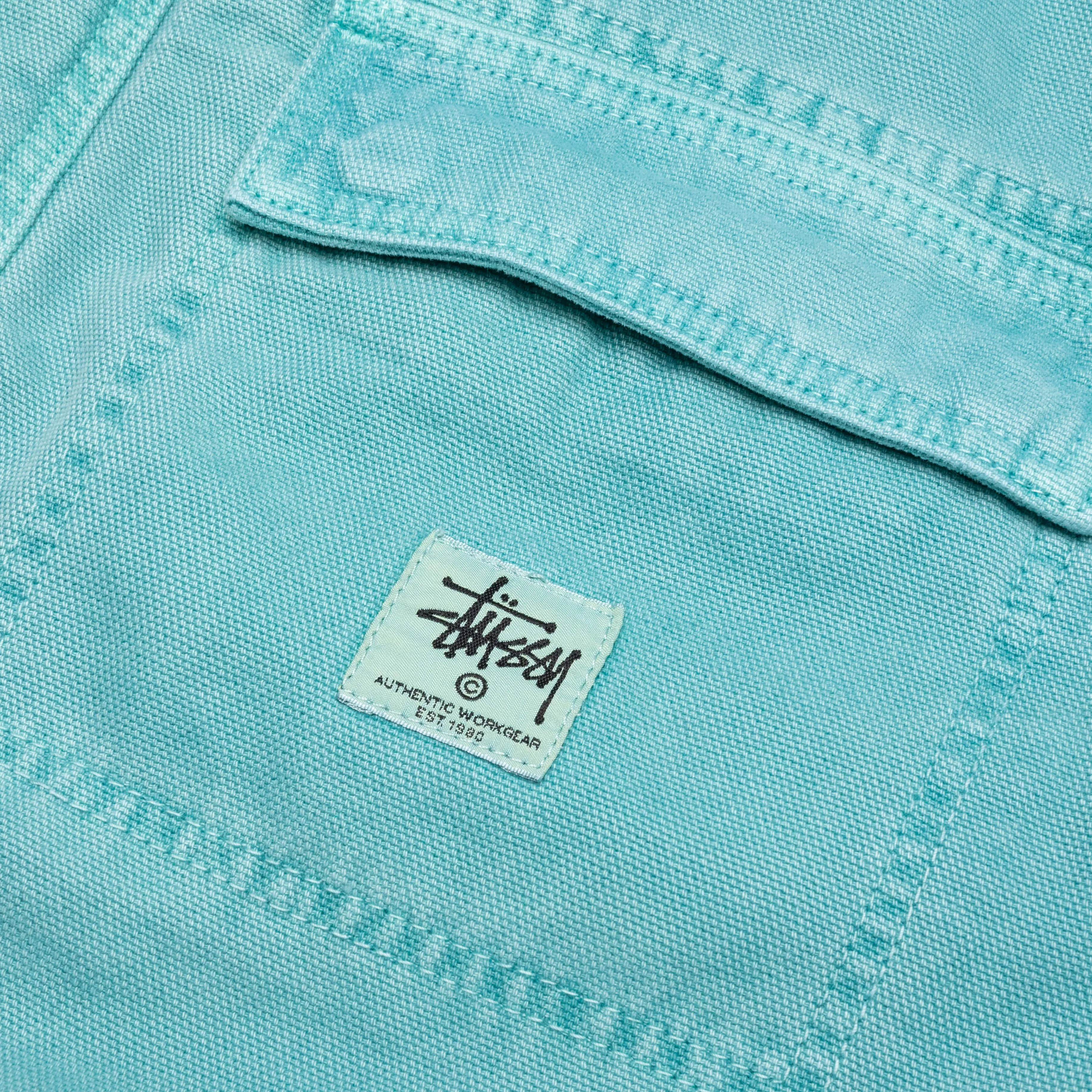 Washed Canvas Shop Jacket - Teal