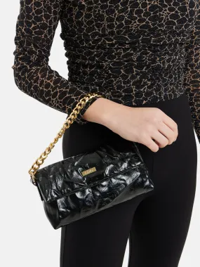 Wrinkled Chunky Chain Shoulder Bag